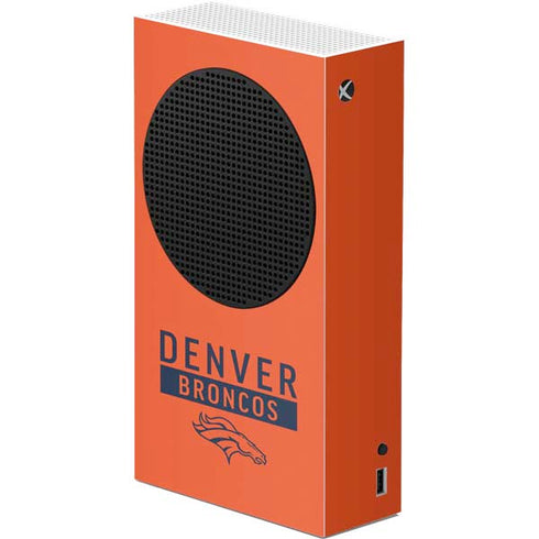 NFL Denver Broncos Orange Performance Series Xbox Series S Console Skin